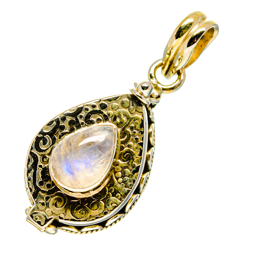 Rainbow Moonstone Pendants handcrafted by Anasilvercos - PD758891