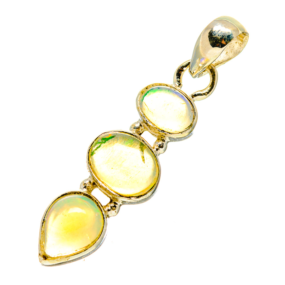 Ethiopian Opal Pendants handcrafted by Anasilvercos - PD758895