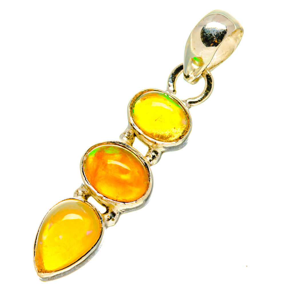 Ethiopian Opal Pendants handcrafted by Anasilvercos - PD758912