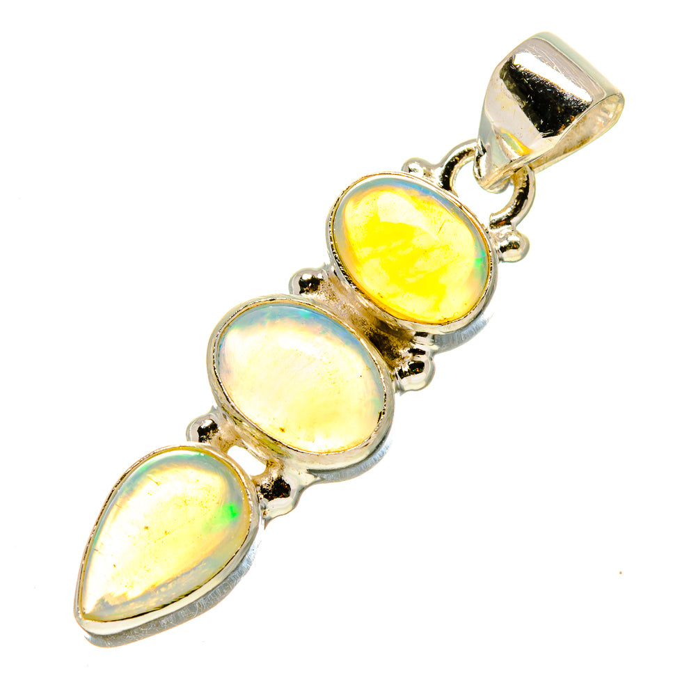 Ethiopian Opal Pendants handcrafted by Anasilvercos - PD758913
