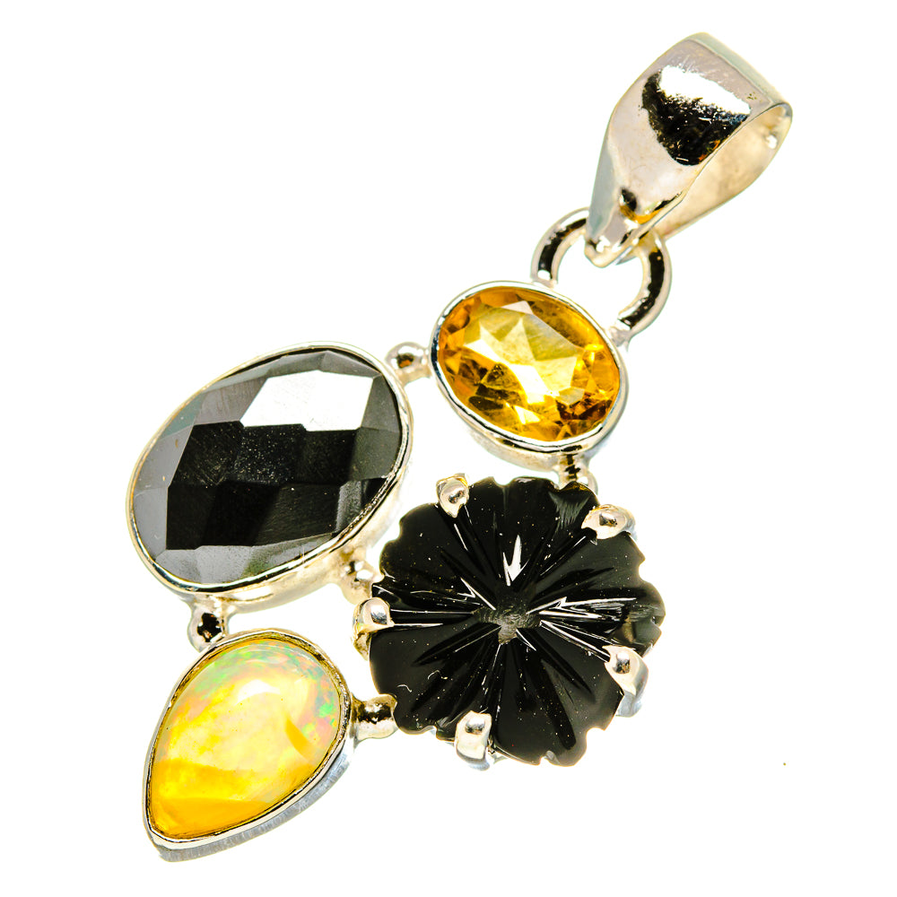 Black Onyx Pendants handcrafted by Anasilvercos - PD758915