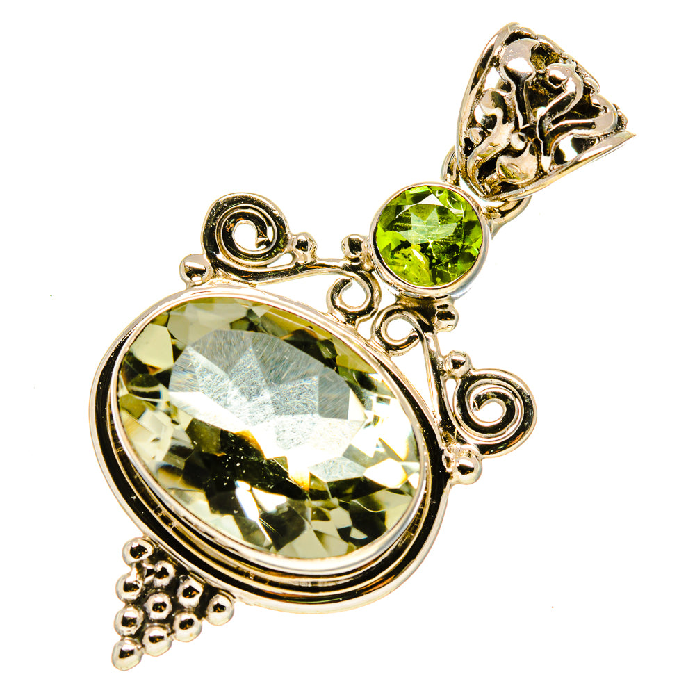 Green Amethyst Pendants handcrafted by Anasilvercos - PD758924