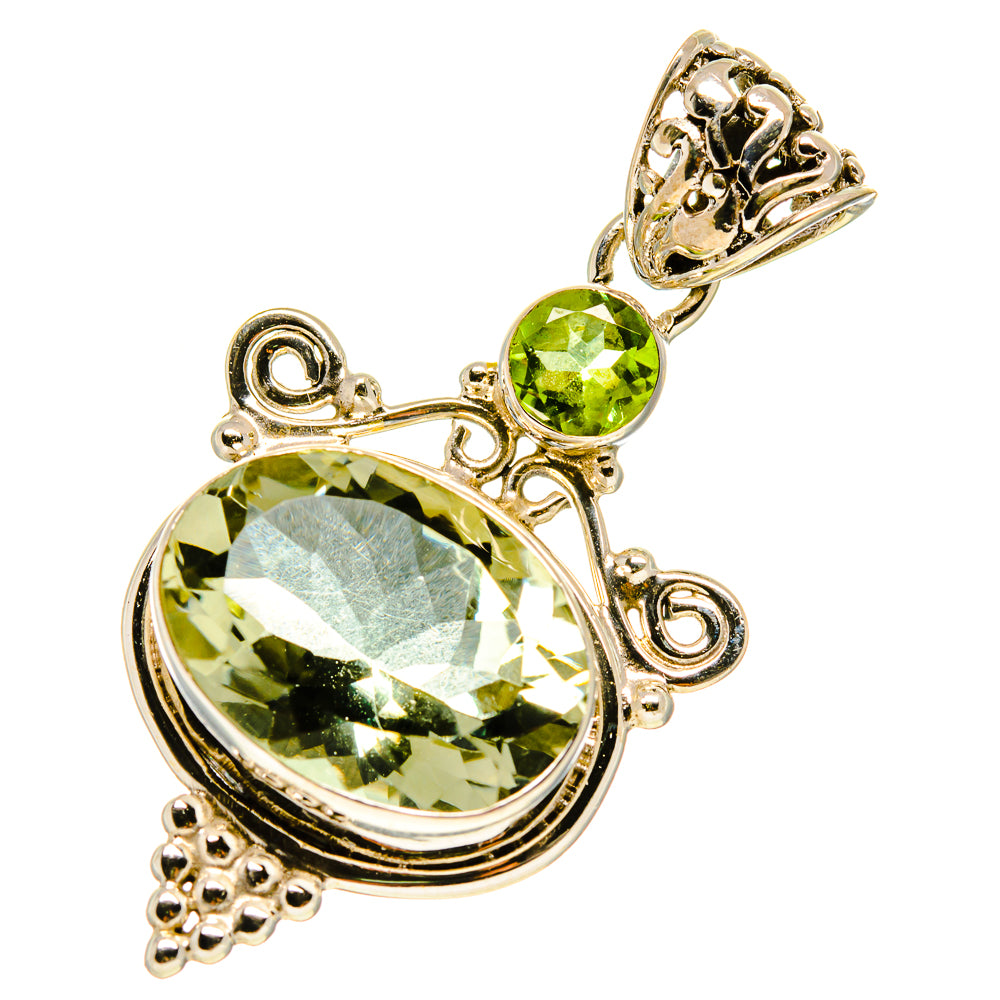 Green Amethyst Pendants handcrafted by Anasilvercos - PD758928