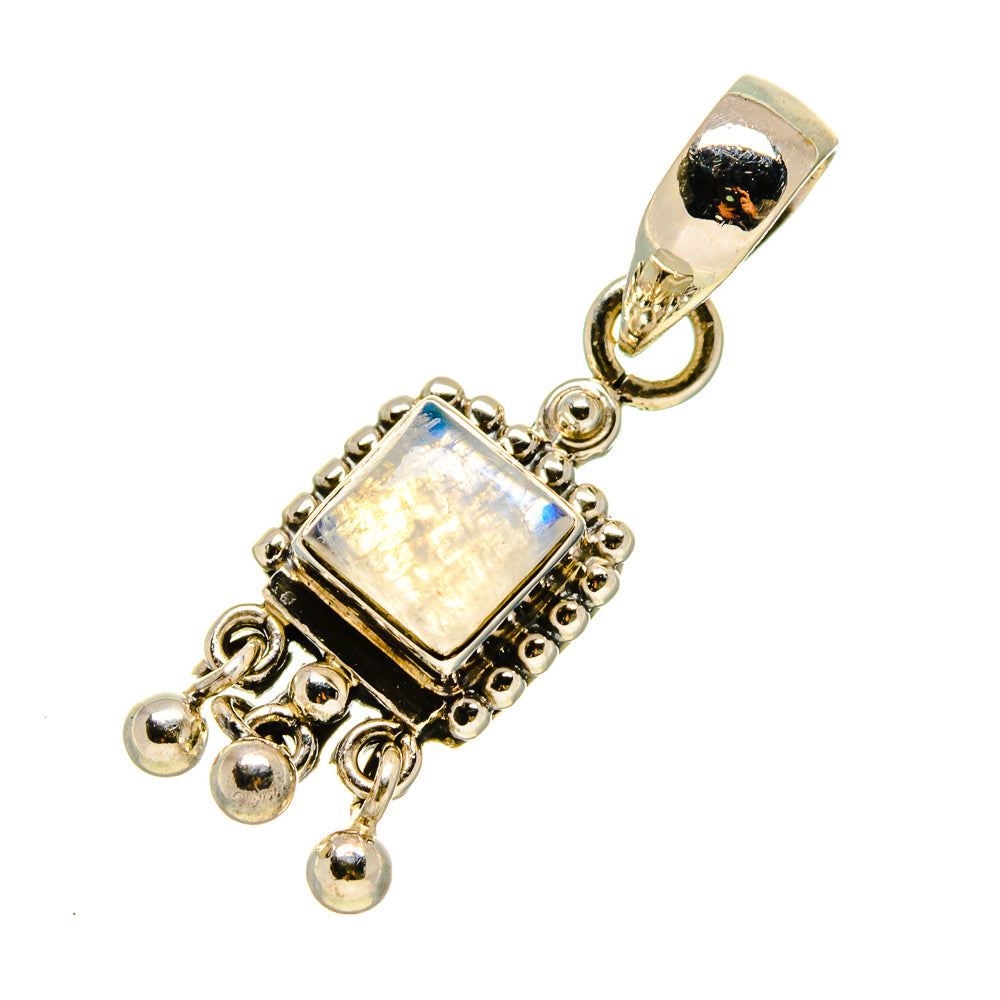 Rainbow Moonstone Pendants handcrafted by Anasilvercos - PD758934