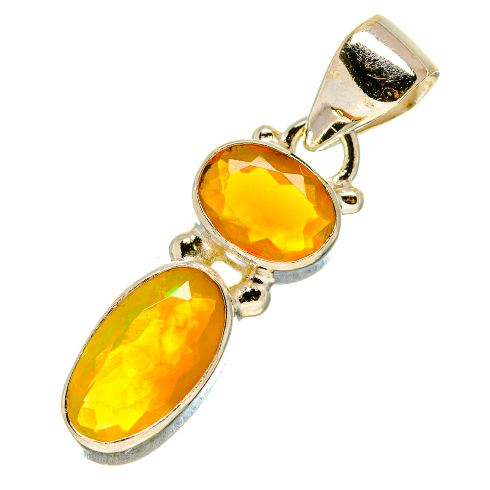 Ethiopian Opal Pendants handcrafted by Anasilvercos - PD758940