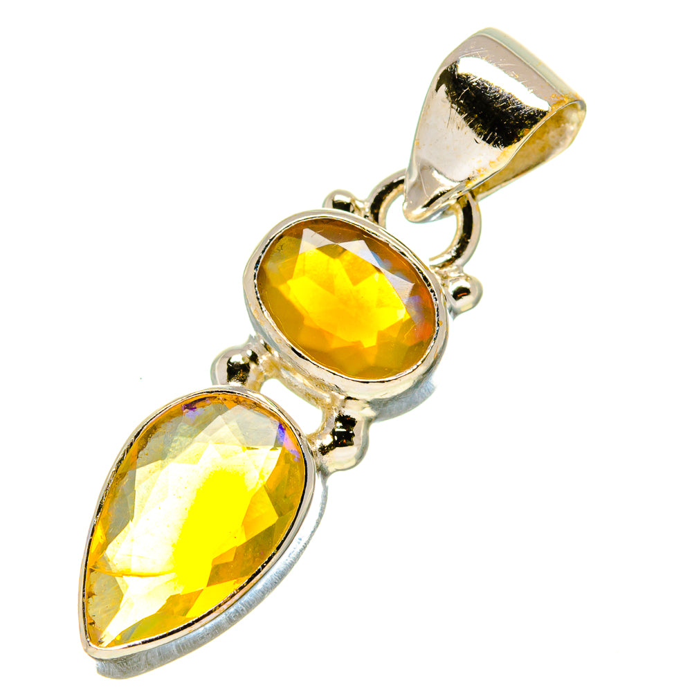 Ethiopian Opal Pendants handcrafted by Anasilvercos - PD758944