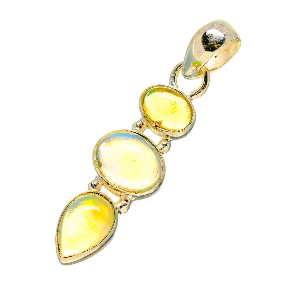 Ethiopian Opal Pendants handcrafted by Anasilvercos - PD758948