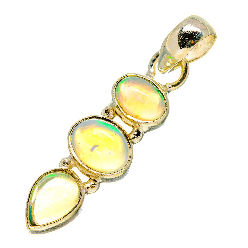 Ethiopian Opal Pendants handcrafted by Anasilvercos - PD758956
