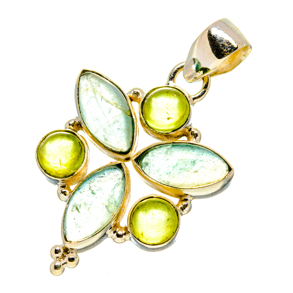 Green Fluorite Pendants handcrafted by Anasilvercos - PD758958