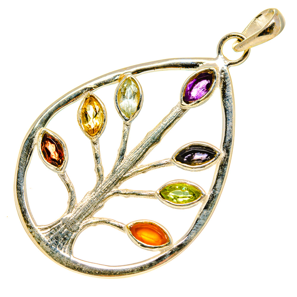 Multi-Stone Chakra Pendants handcrafted by Anasilvercos - PD758976