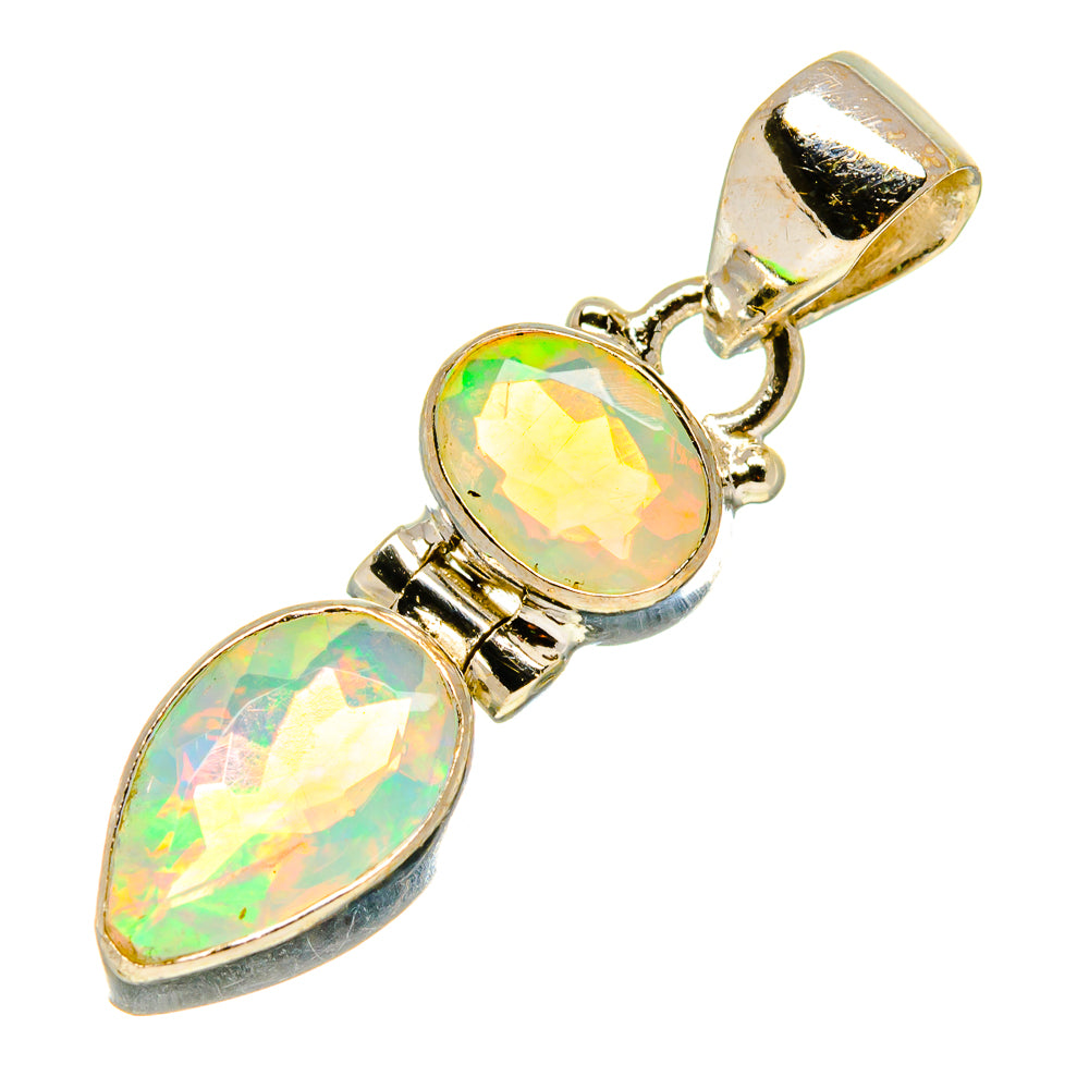 Ethiopian Opal Pendants handcrafted by Anasilvercos - PD758987
