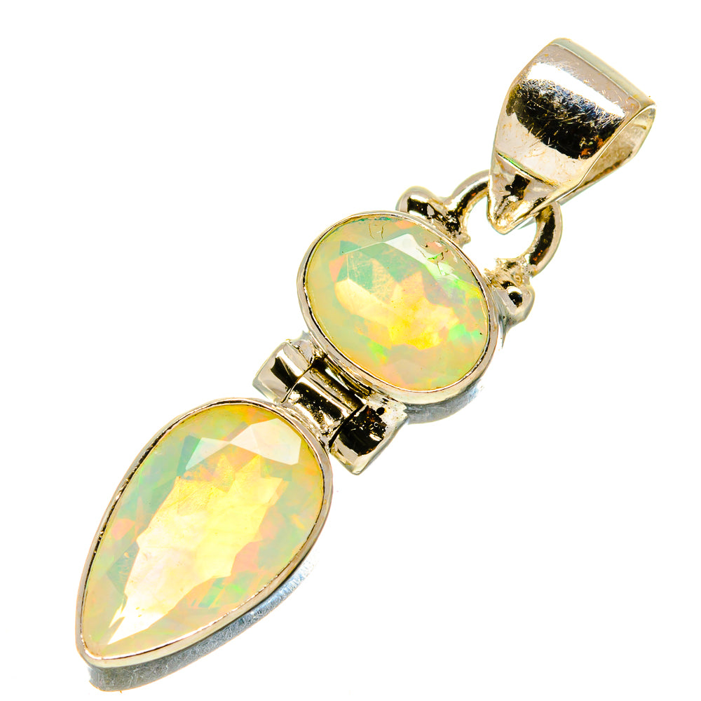 Ethiopian Opal Pendants handcrafted by Anasilvercos - PD758988