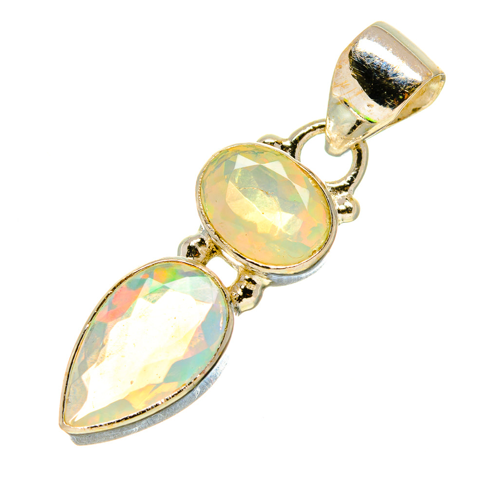 Ethiopian Opal Pendants handcrafted by Anasilvercos - PD758991