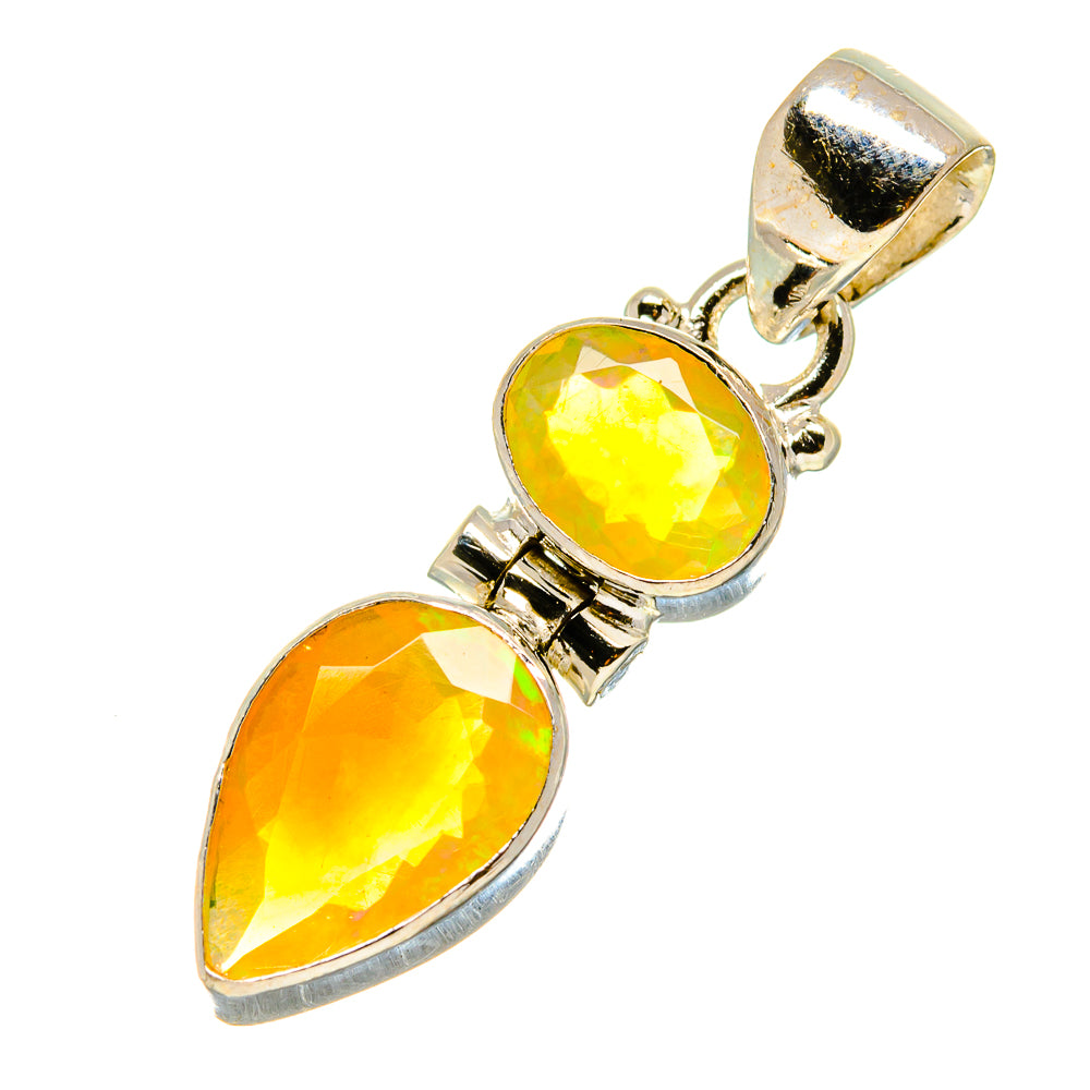 Ethiopian Opal Pendants handcrafted by Anasilvercos - PD758992