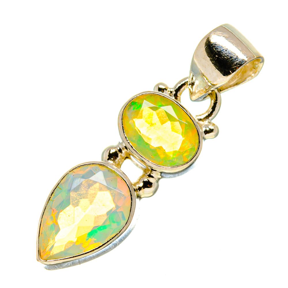 Ethiopian Opal Pendants handcrafted by Anasilvercos - PD758994