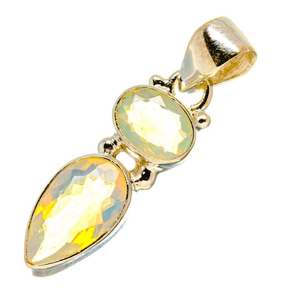 Ethiopian Opal Pendants handcrafted by Anasilvercos - PD758995
