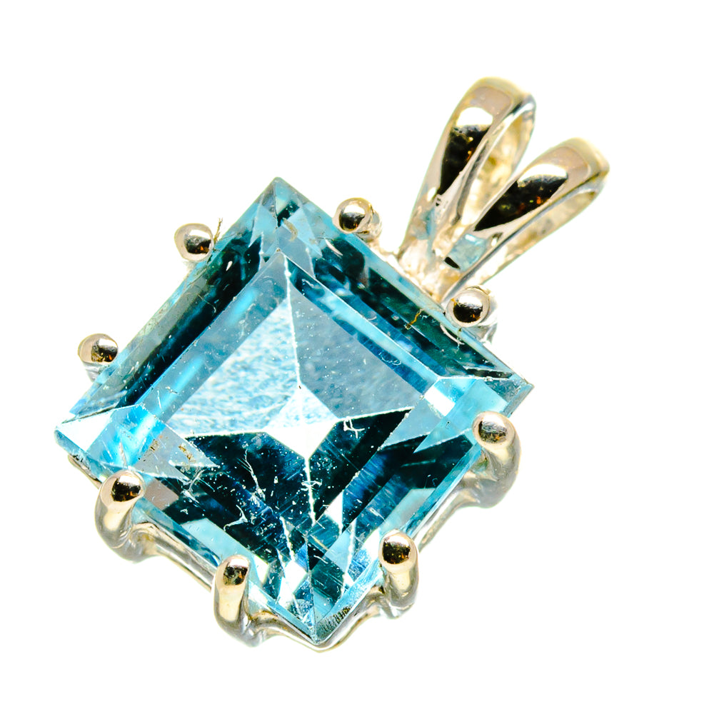 Blue Topaz Pendants handcrafted by Anasilvercos - PD758997