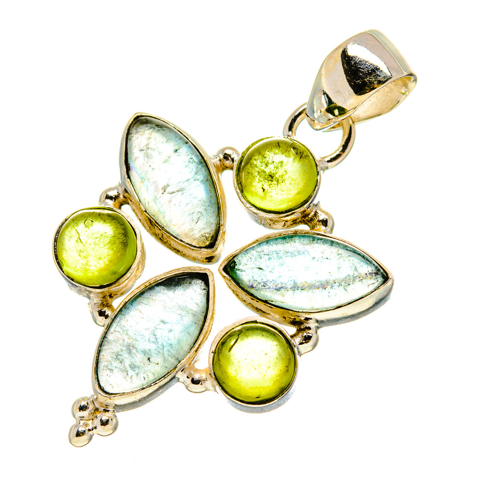Blue Fluorite Pendants handcrafted by Anasilvercos - PD759001