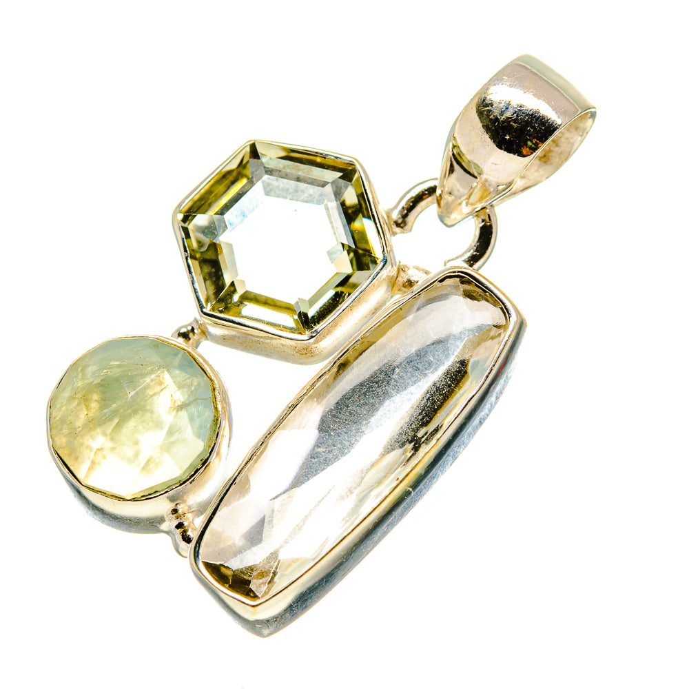 White Quartz Pendants handcrafted by Anasilvercos - PD759003