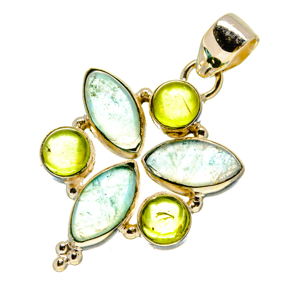 Blue Fluorite Pendants handcrafted by Anasilvercos - PD759006