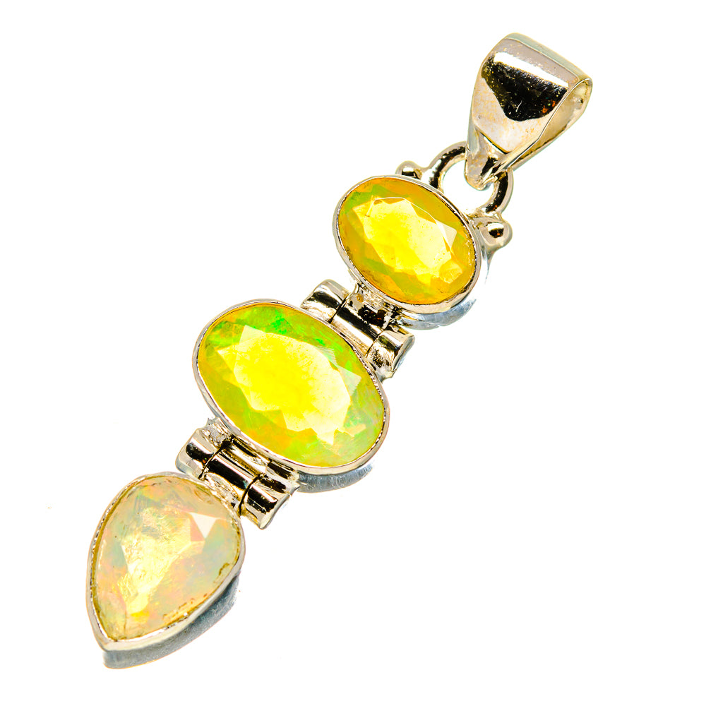 Ethiopian Opal Pendants handcrafted by Anasilvercos - PD759009
