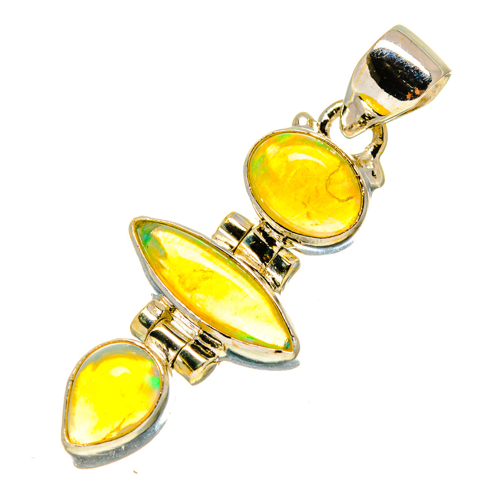 Ethiopian Opal Pendants handcrafted by Anasilvercos - PD759010