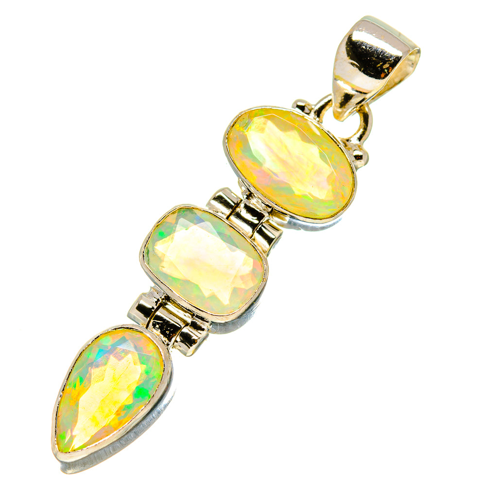 Ethiopian Opal Pendants handcrafted by Anasilvercos - PD759017