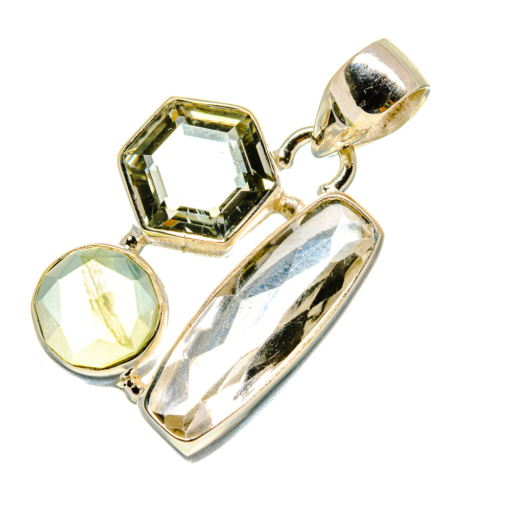 White Quartz Pendants handcrafted by Anasilvercos - PD759027