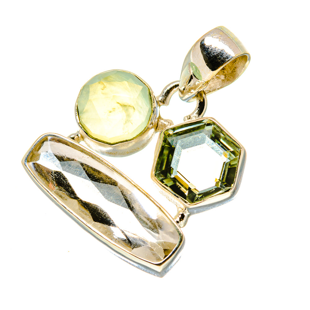 White Quartz Pendants handcrafted by Anasilvercos - PD759028
