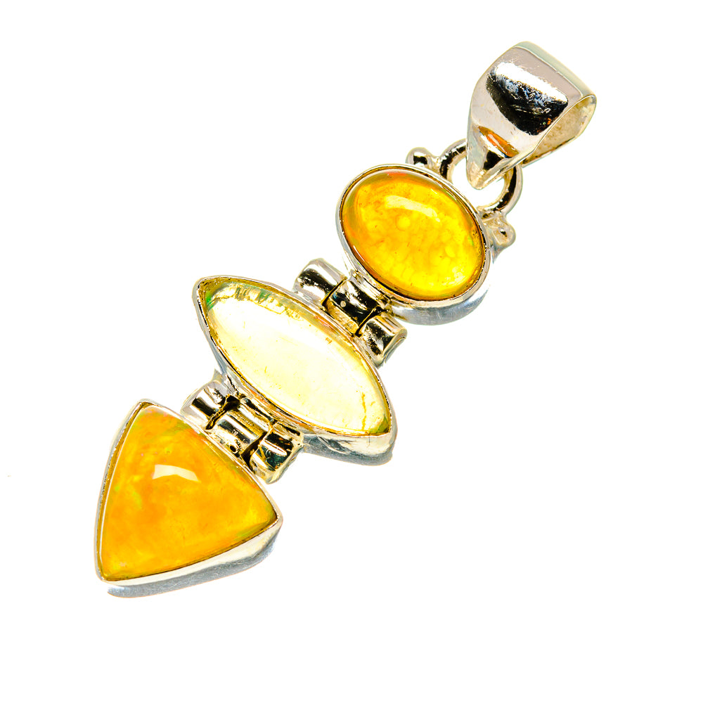 Ethiopian Opal Pendants handcrafted by Anasilvercos - PD759030