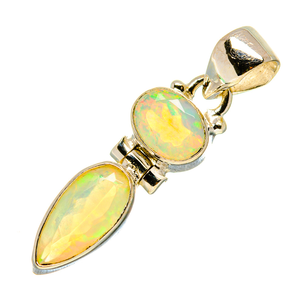 Ethiopian Opal Pendants handcrafted by Anasilvercos - PD759043