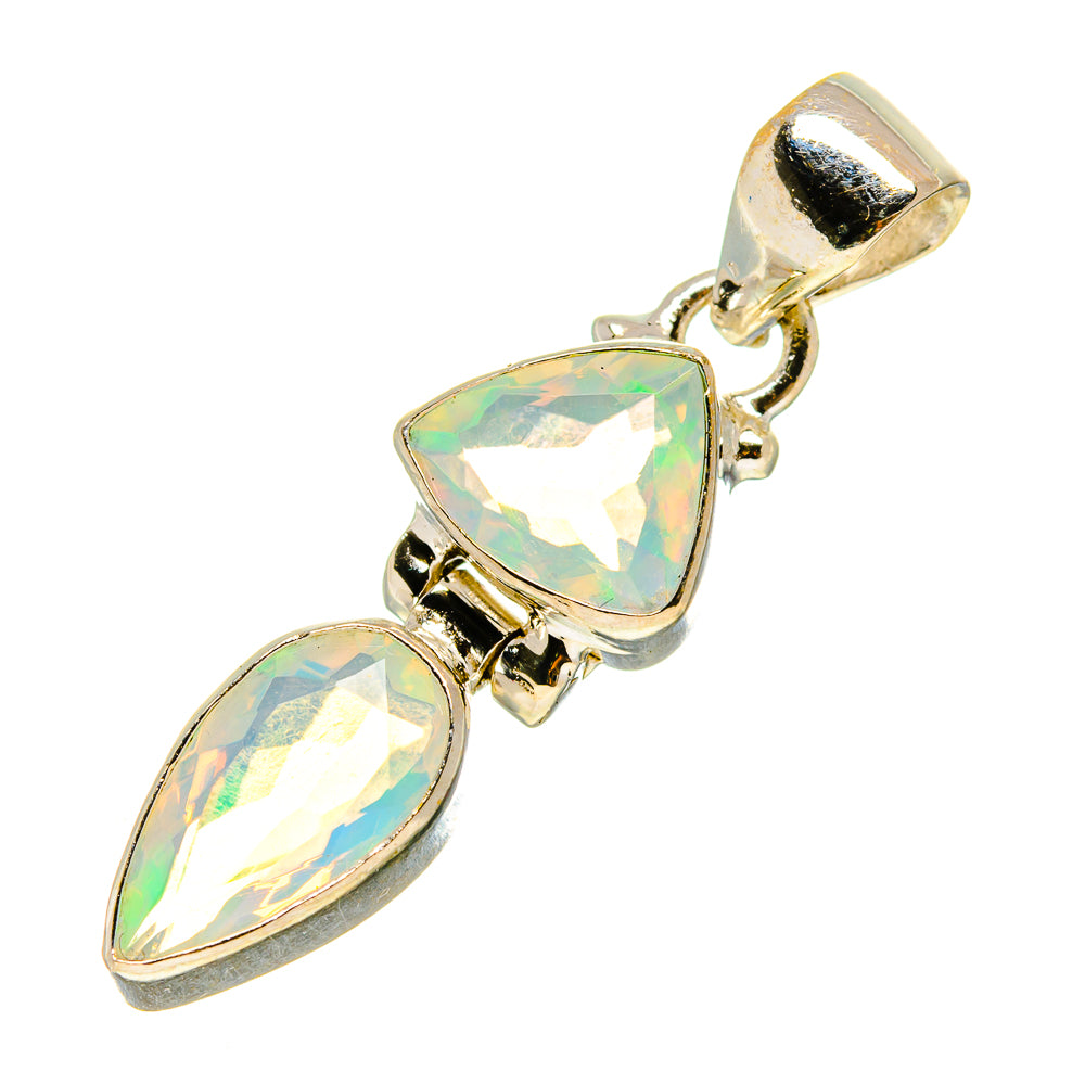 Ethiopian Opal Pendants handcrafted by Anasilvercos - PD759044