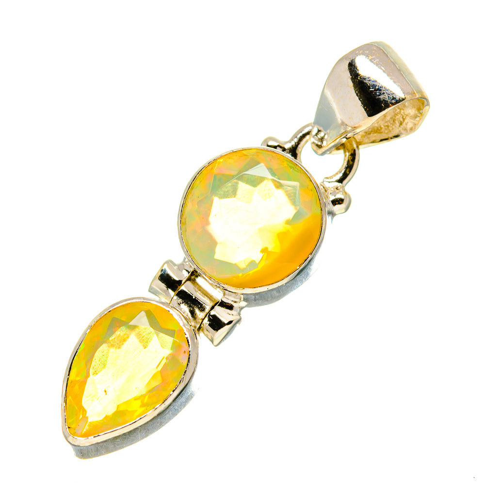 Ethiopian Opal Pendants handcrafted by Anasilvercos - PD759045