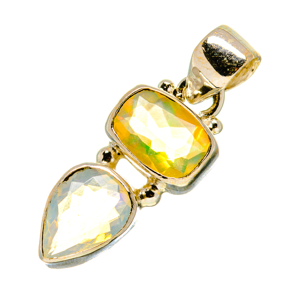 Ethiopian Opal Pendants handcrafted by Anasilvercos - PD759047
