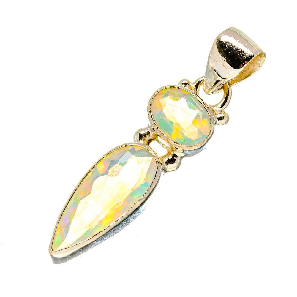 Ethiopian Opal Pendants handcrafted by Anasilvercos - PD759048