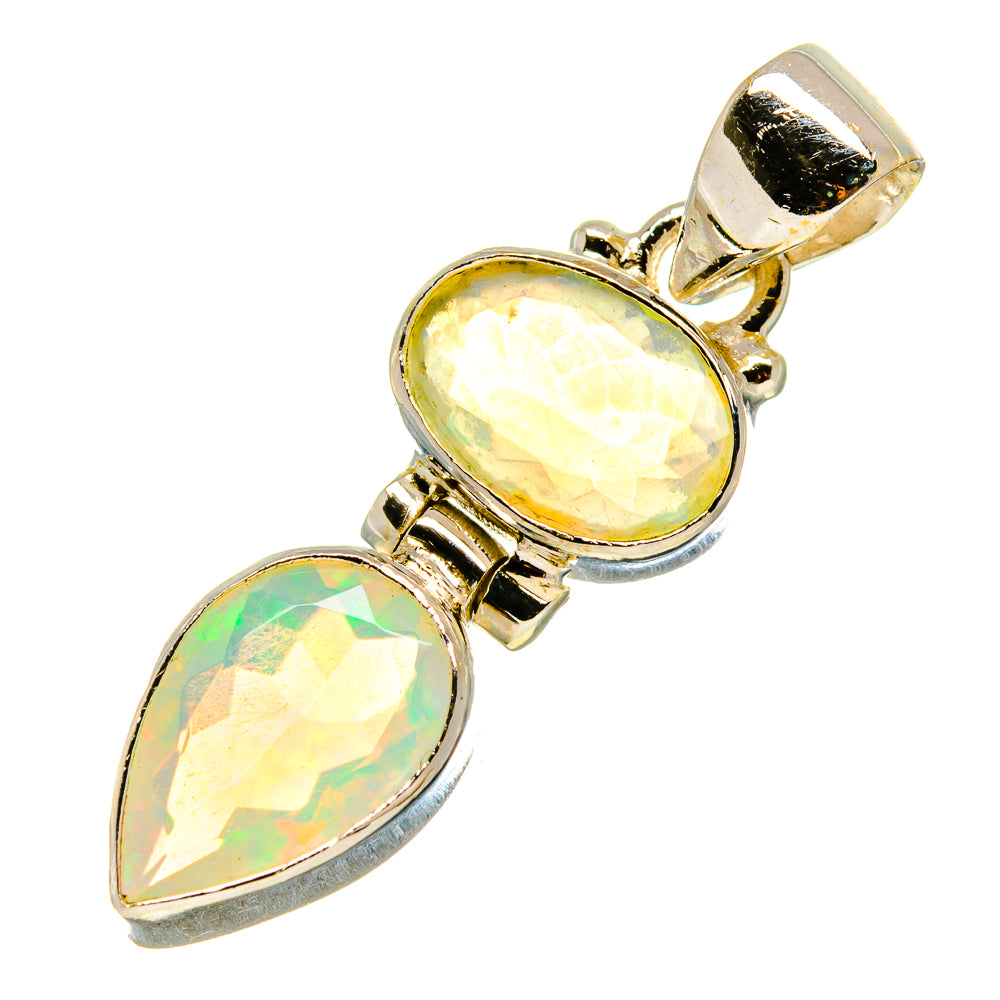 Ethiopian Opal Pendants handcrafted by Anasilvercos - PD759050