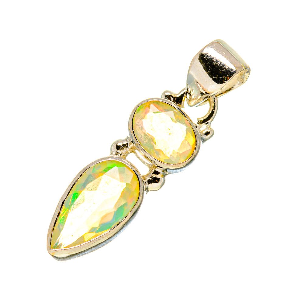 Ethiopian Opal Pendants handcrafted by Anasilvercos - PD759055