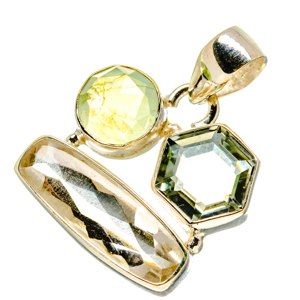 White Quartz Pendants handcrafted by Anasilvercos - PD759060