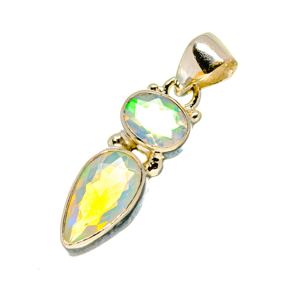Ethiopian Opal Pendants handcrafted by Anasilvercos - PD759061