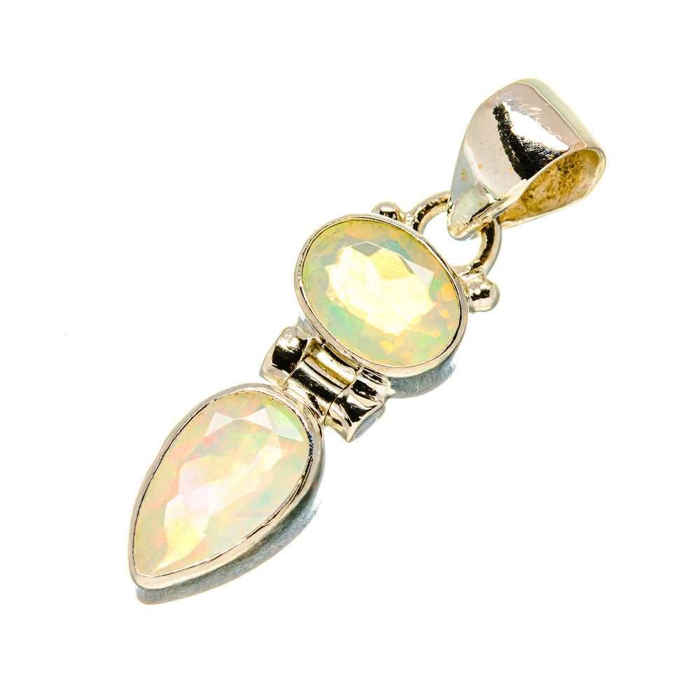 Ethiopian Opal Pendants handcrafted by Anasilvercos - PD759062