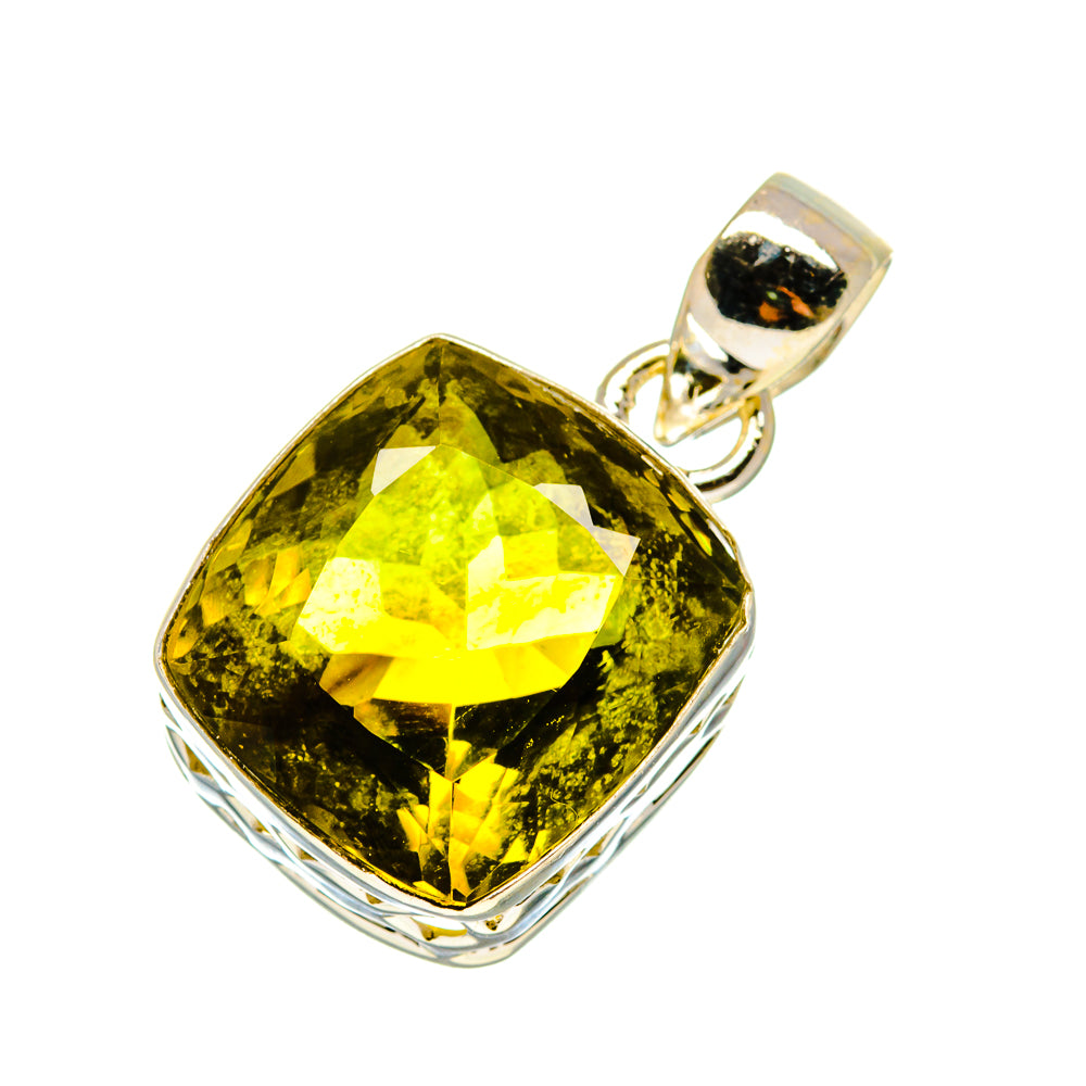 Olive Quartz Pendants handcrafted by Anasilvercos - PD759063