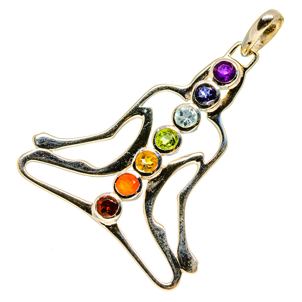 Multi-Stone Chakra Pendants handcrafted by Anasilvercos - PD759068