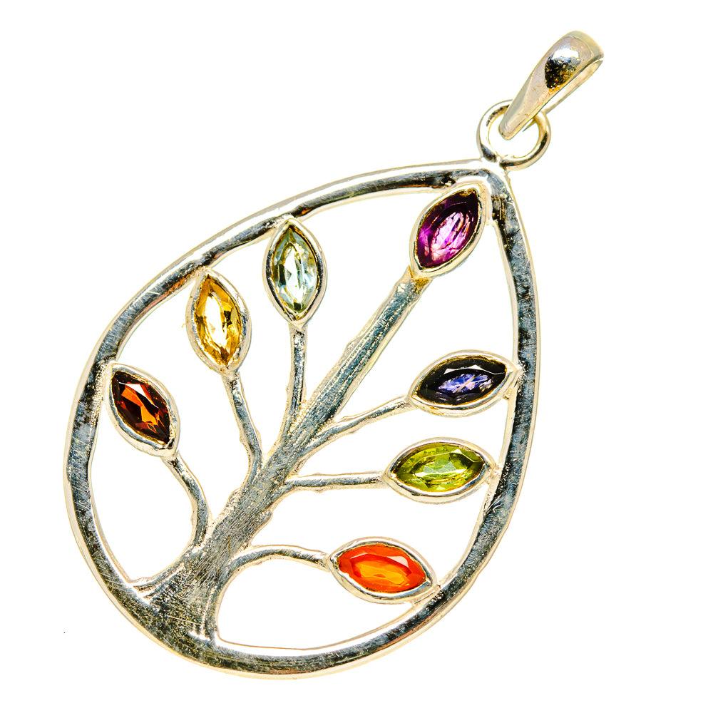 Multi-Stone Chakra Pendants handcrafted by Anasilvercos - PD759081