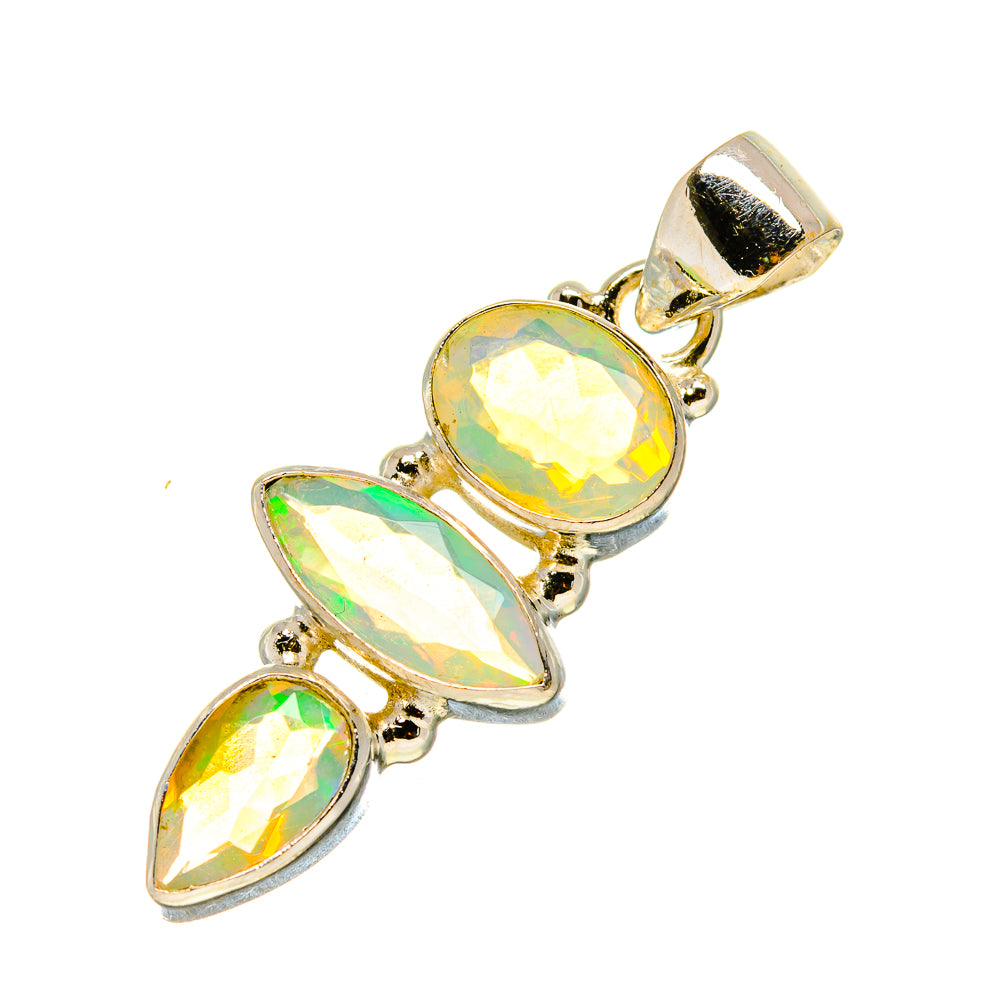 Ethiopian Opal Pendants handcrafted by Anasilvercos - PD759083