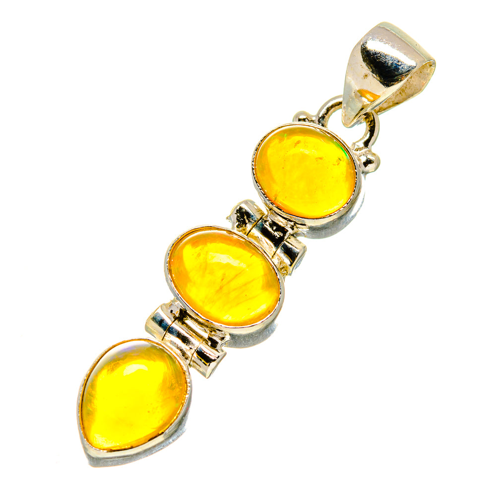 Ethiopian Opal Pendants handcrafted by Anasilvercos - PD759085
