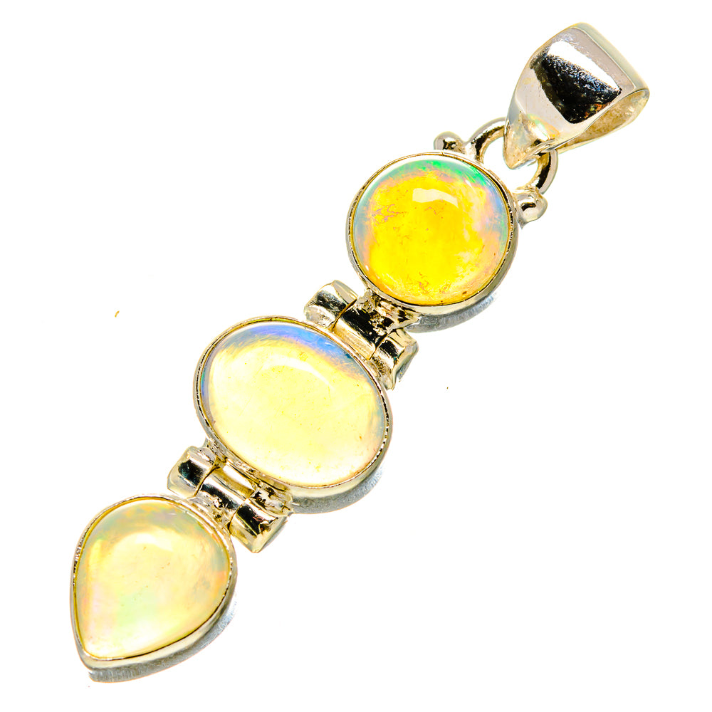 Ethiopian Opal Pendants handcrafted by Anasilvercos - PD759086