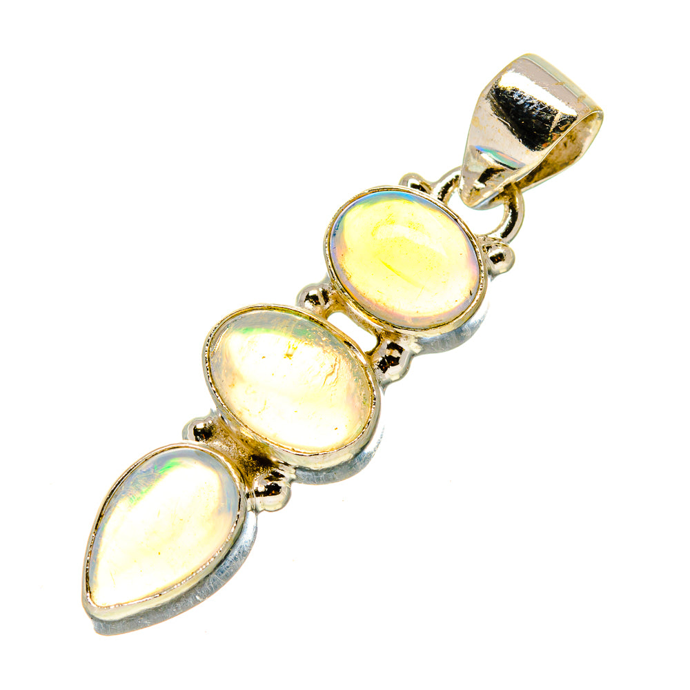 Ethiopian Opal Pendants handcrafted by Anasilvercos - PD759091