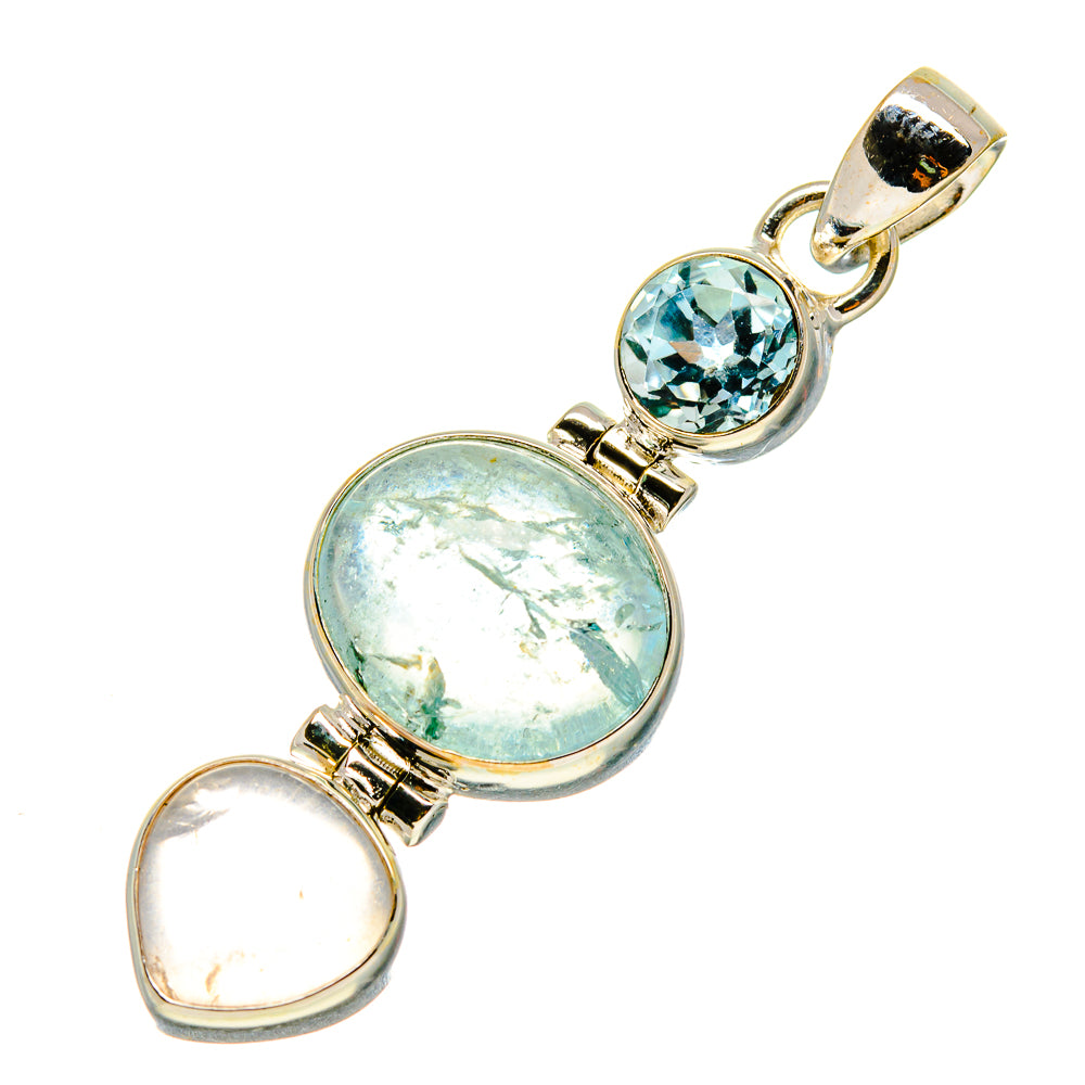Aquamarine Pendants handcrafted by Anasilvercos - PD759093