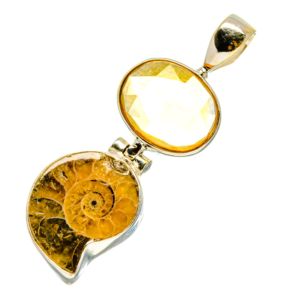 Ammonite Fossil Pendants handcrafted by Anasilvercos - PD759097
