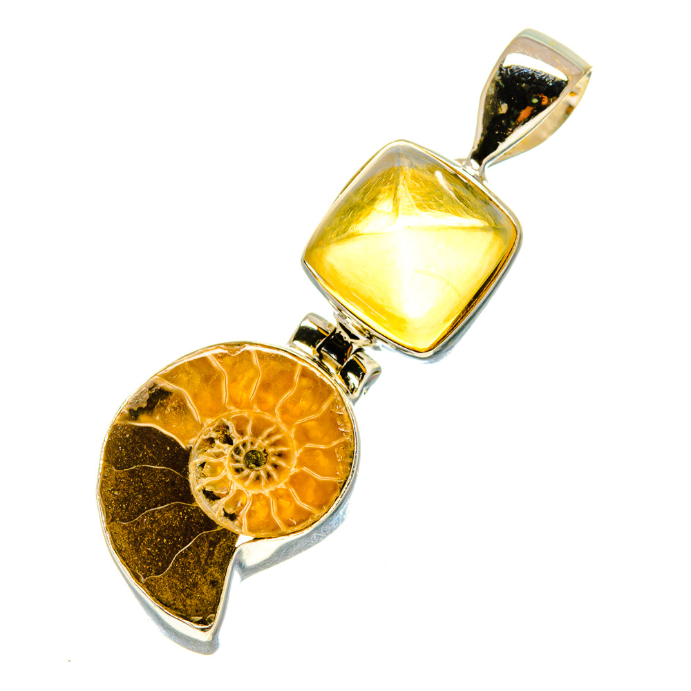 Ammonite Fossil Pendants handcrafted by Anasilvercos - PD759098